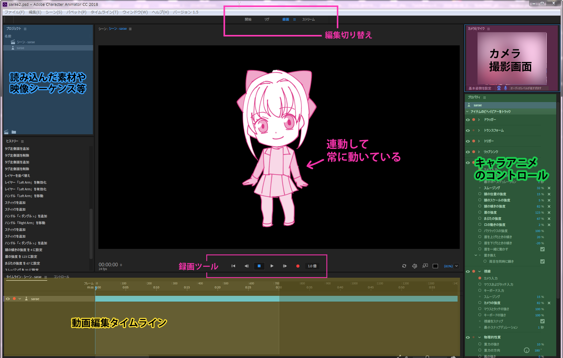 Adobe Character Animatorでvtuber作り さらえみblog