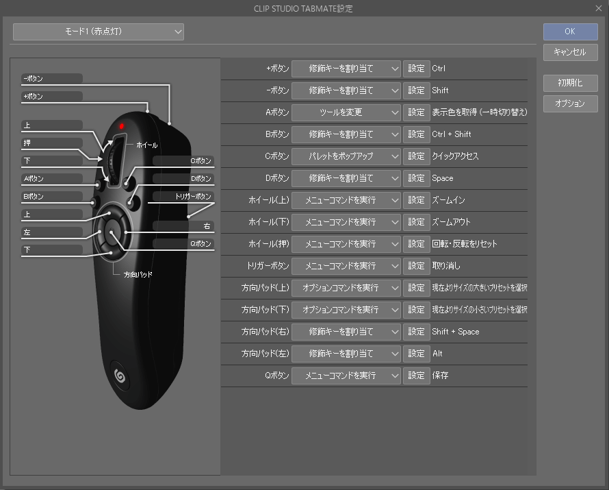 イラストレーターが使用している左手デバイス Tabmate の設定 さらえみblog